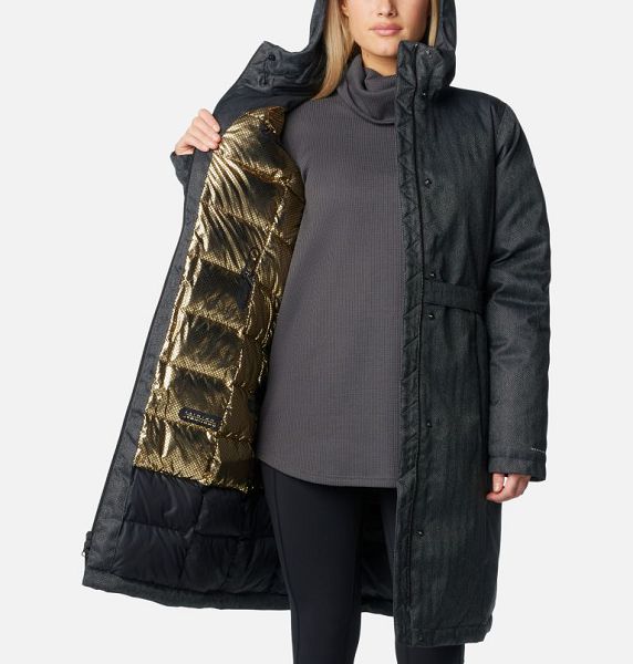 Women Columbia Juniper Ridge™ II Waterproof Down Parka Jackets Black | US-JQFCPM-598