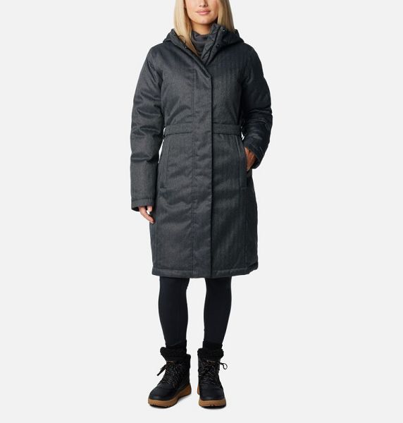 Women Columbia Juniper Ridge™ II Waterproof Down Parka Jackets Black | US-JQFCPM-598