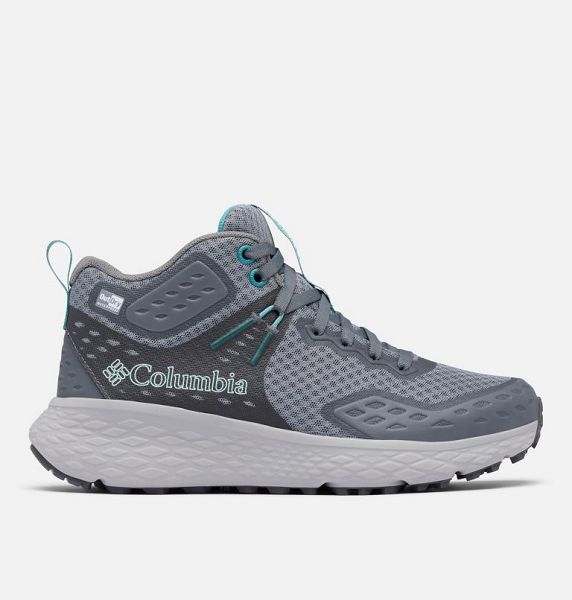 Women Columbia Konos™ TRS OutDry™ Mid Hiking Shoes Grey / Turquoise | US-APRMKB-736