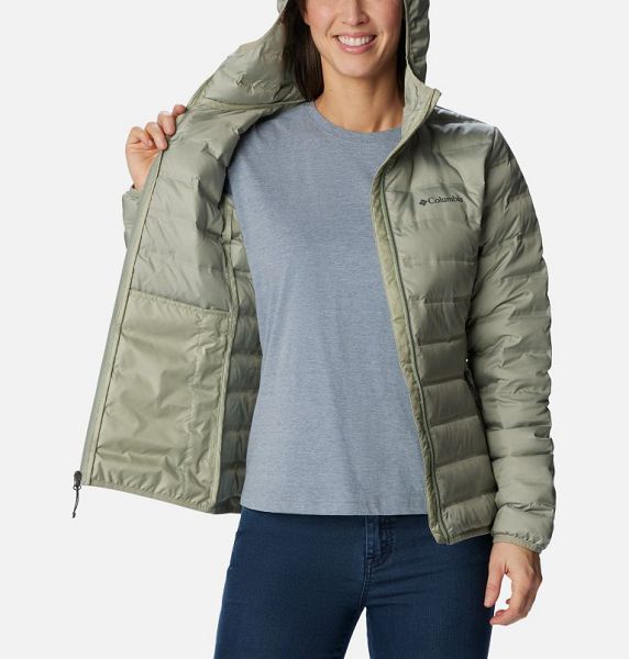 Women Columbia Lake 22™ II Hooded Down Jackets Green | US-AVIUHF-569