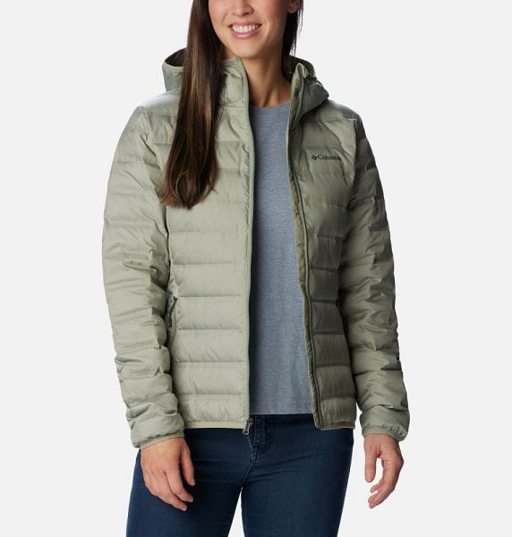 Women Columbia Lake 22™ II Hooded Down Jackets Green | US-AVIUHF-569