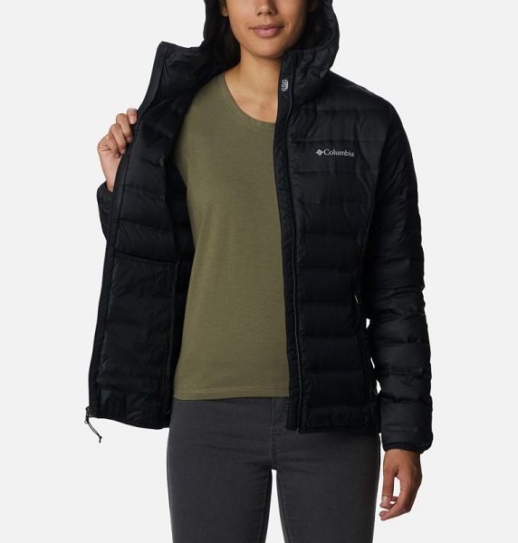 Women Columbia Lake 22™ II Hooded Down Jackets Black | US-PVIEMK-327