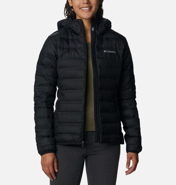 Women Columbia Lake 22™ II Hooded Down Jackets Black | US-PVIEMK-327