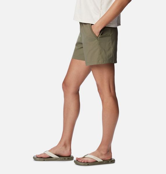 Women Columbia Leslie Falls™ Shorts Grey / Green | US-YOFDXQ-953