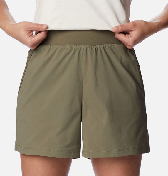 Women Columbia Leslie Falls™ Shorts Grey / Green | US-YOFDXQ-953