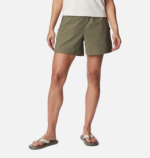 Women Columbia Leslie Falls™ Shorts Grey / Green | US-YOFDXQ-953