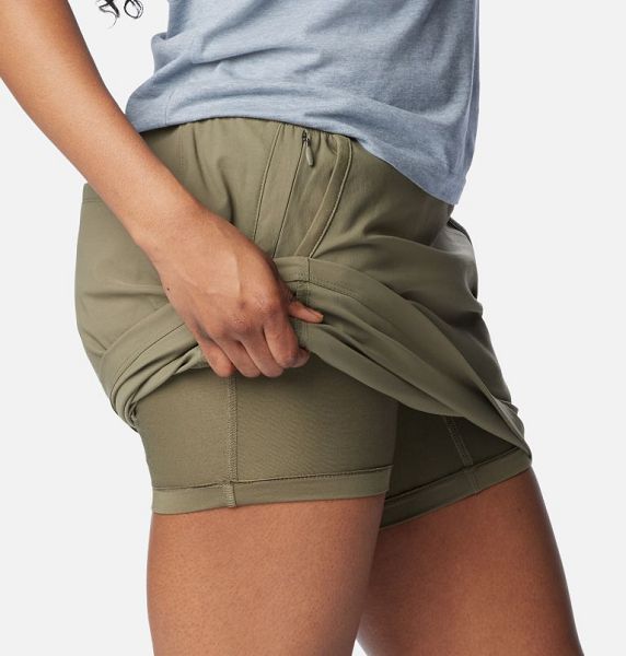 Women Columbia Leslie Falls™ Skorts Grey / Green | US-PYUFEZ-786