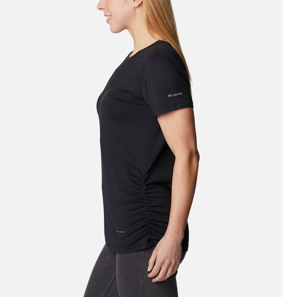 Women Columbia Leslie Falls™ Technical T-Shirt Black | US-OQKFGZ-927