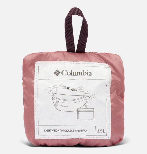 Women Columbia Lightweight Packable II Hip Pack Belt Bags Pink | US-PZKBFR-046