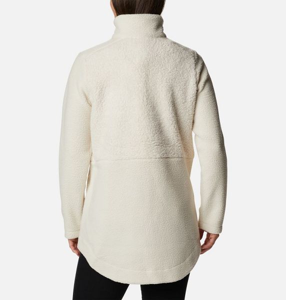 Women Columbia Lodge™ Sherpa Long Fleece Jackets White | US-XQUYCF-453