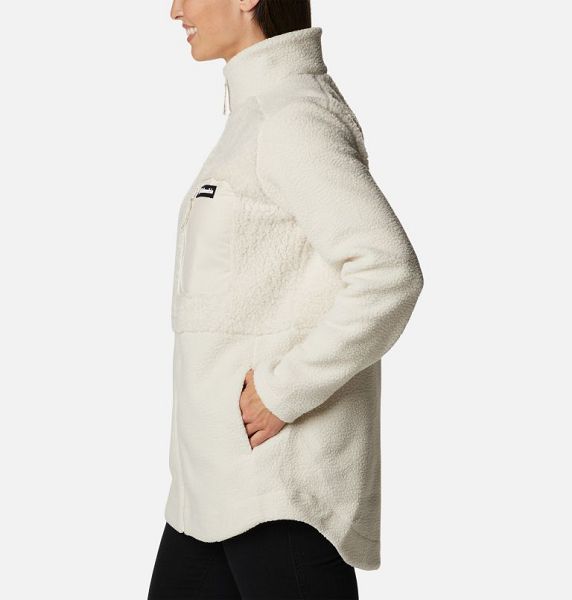 Women Columbia Lodge™ Sherpa Long Fleece Jackets White | US-XQUYCF-453