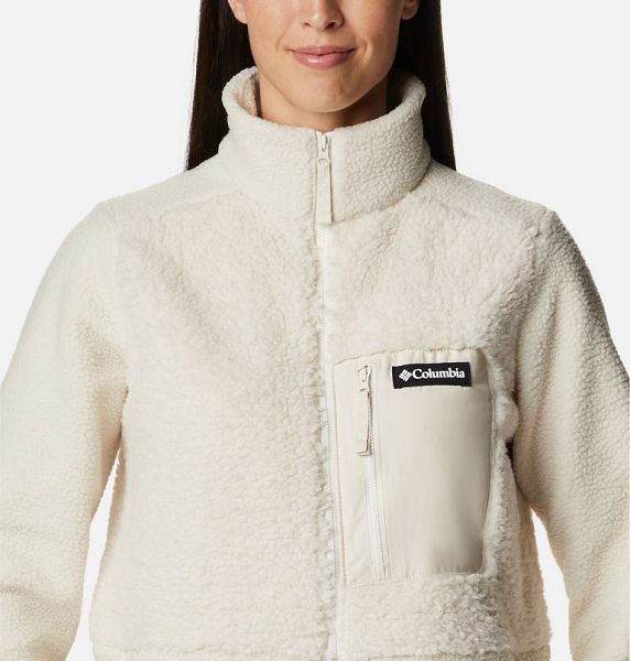 Women Columbia Lodge™ Sherpa Long Fleece Jackets White | US-XQUYCF-453