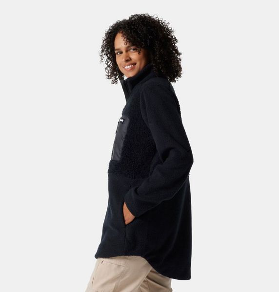 Women Columbia Lodge™ Sherpa Long Fleece Jackets Black | US-JUOAHW-812