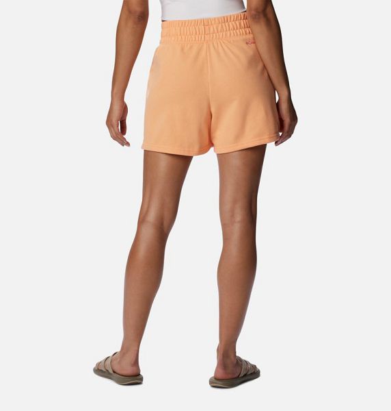 Women Columbia Logo™ III French Terry Shorts Coral / Pink | US-WFHBSO-940