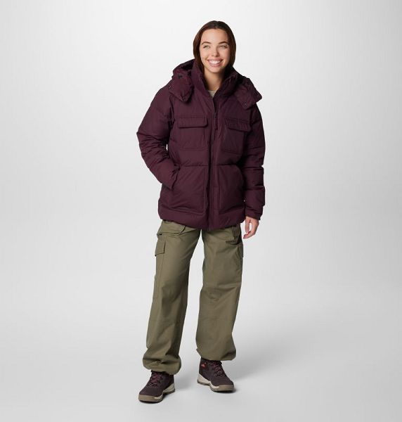 Women Columbia Longhorn Ridge™ Puffer Jacket Burgundy | US-OHWCRG-807