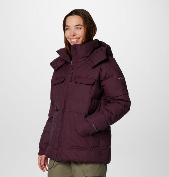 Women Columbia Longhorn Ridge™ Puffer Jacket Burgundy | US-OHWCRG-807