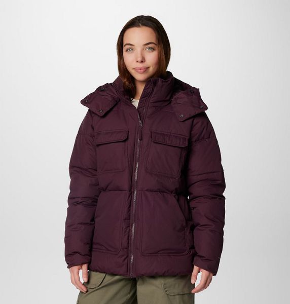 Women Columbia Longhorn Ridge™ Puffer Jacket Burgundy | US-OHWCRG-807