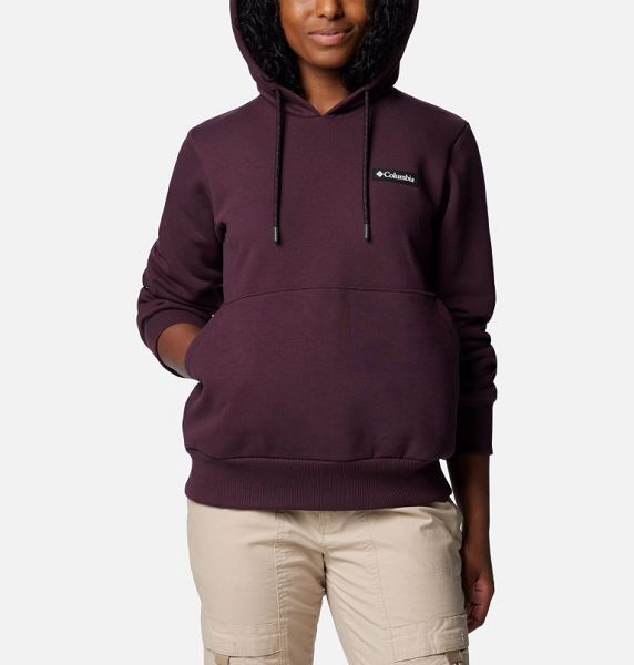 Women Columbia Marble Canyon™ Heavyweight Hoodie Burgundy | US-QXDVZG-157