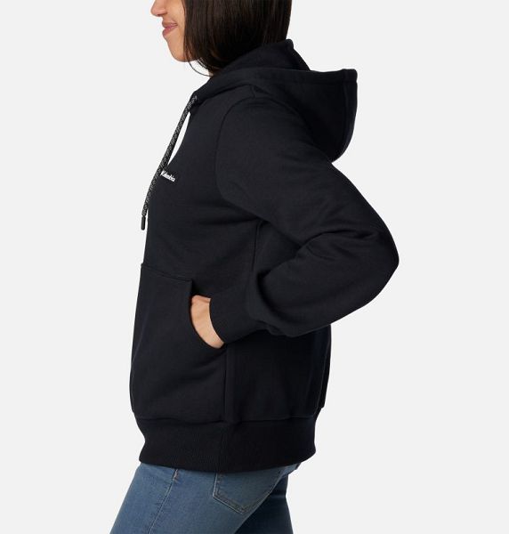 Women Columbia Marble Canyon™ Heavyweight Hoodie Black | US-SGORXK-345