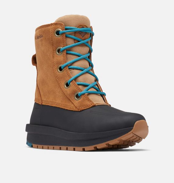 Women Columbia Moritza Shield™ II Omni-Heat™ Waterproof Snow Boots Blue | US-CXUVEH-148