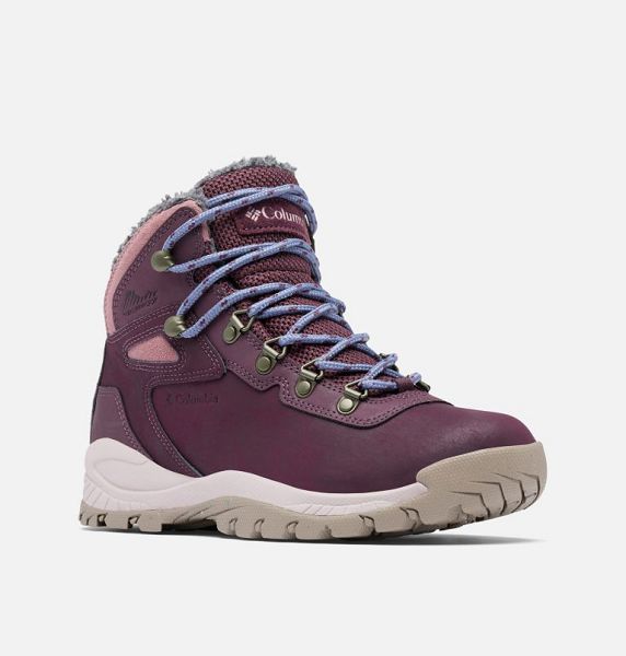 Women Columbia Newton Ridge™ III Omni-Heat™ Waterproof Winter Hiking Boots Burgundy | US-DYXBAP-893