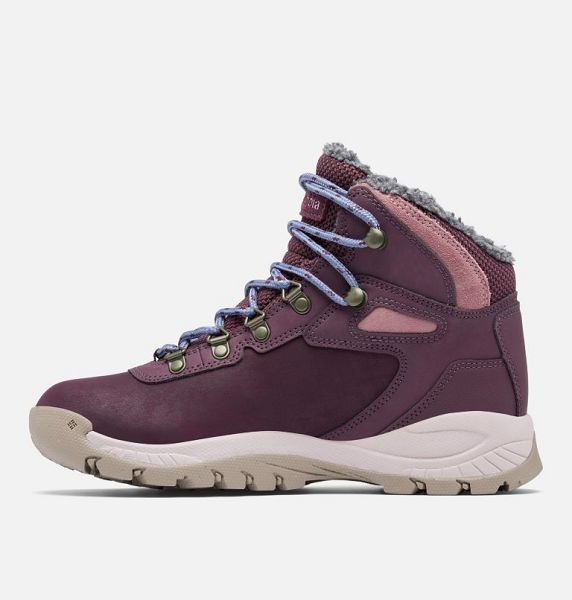 Women Columbia Newton Ridge™ III Omni-Heat™ Waterproof Winter Hiking Boots Burgundy | US-DYXBAP-893