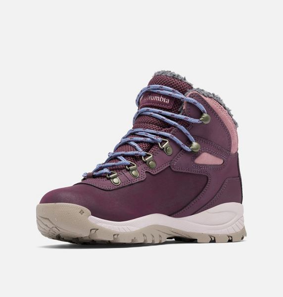 Women Columbia Newton Ridge™ III Omni-Heat™ Waterproof Winter Hiking Boots Burgundy | US-DYXBAP-893