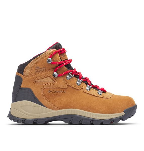 Women Columbia Newton Ridge™ Plus Waterproof Amped Hiking Boots Blue / Red | US-OBFSJM-794