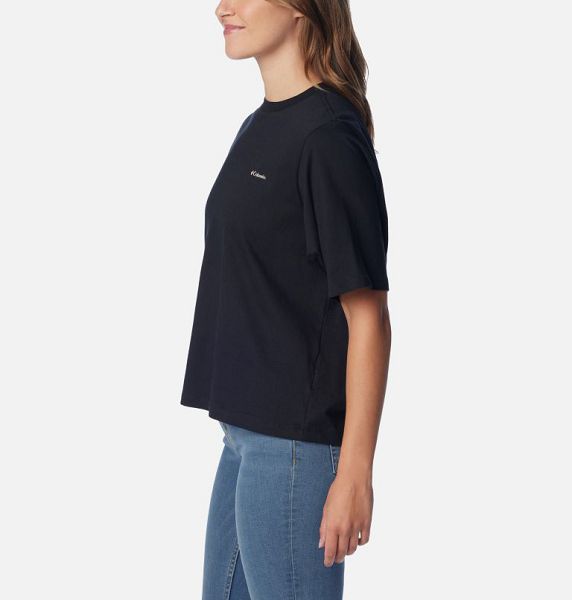 Women Columbia North Cascades™ Graphic T-Shirt Black | US-QHXPLE-137