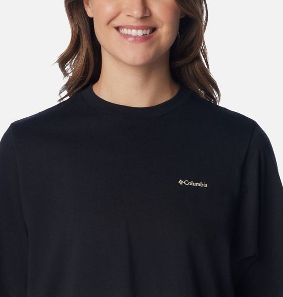 Women Columbia North Cascades™ Graphic T-Shirt Black | US-QHXPLE-137