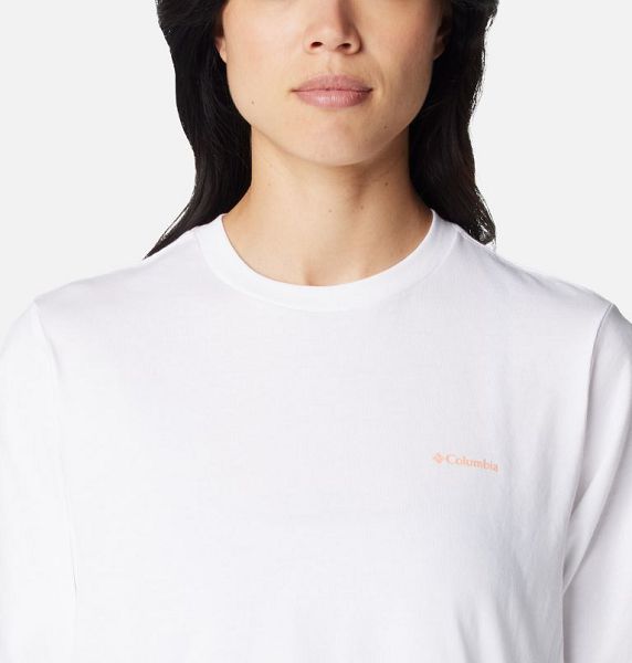 Women Columbia North Cascades™ Graphic T-Shirt White | US-YRUKWM-690