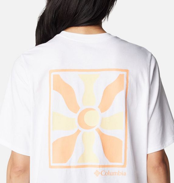 Women Columbia North Cascades™ Graphic T-Shirt White | US-YRUKWM-690