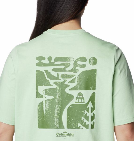 Women Columbia North Cascades™ Graphic T-Shirt Olive | US-ACPYFW-457