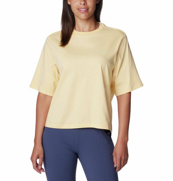 Women Columbia North Cascades™ Graphic T-Shirt Yellow | US-NVXTLJ-186