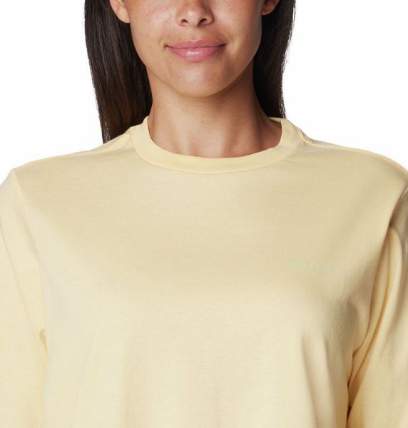 Women Columbia North Cascades™ Graphic T-Shirt Yellow | US-NVXTLJ-186