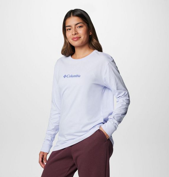 Women Columbia North Cascades™ Long Sleeve T-Shirt Blue | US-TZIJPR-819