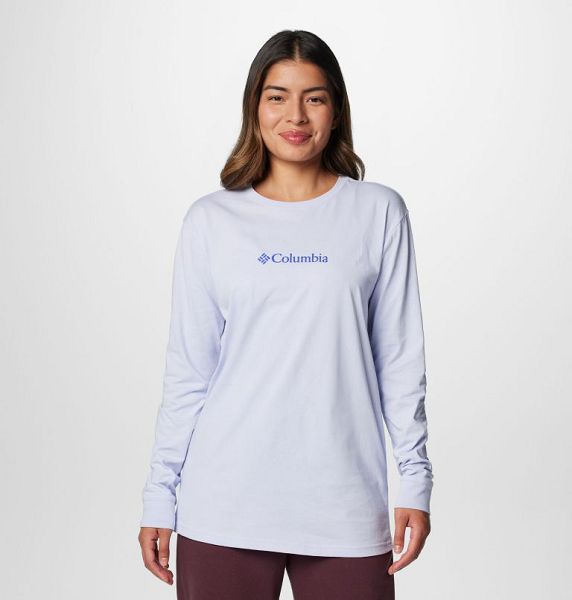 Women Columbia North Cascades™ Long Sleeve T-Shirt Blue | US-TZIJPR-819