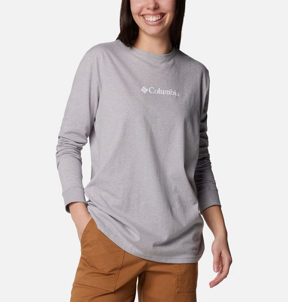 Women Columbia North Cascades™ Long Sleeve T-Shirt Grey | US-NQGASW-073