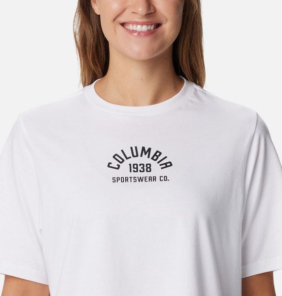 Women Columbia North Cascades™ Relaxed T-Shirt White | US-XUMQLA-907