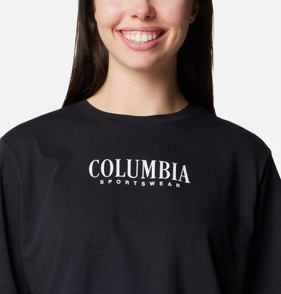 Women Columbia North Cascades™ Relaxed T-Shirt Black | US-YQZUGK-198