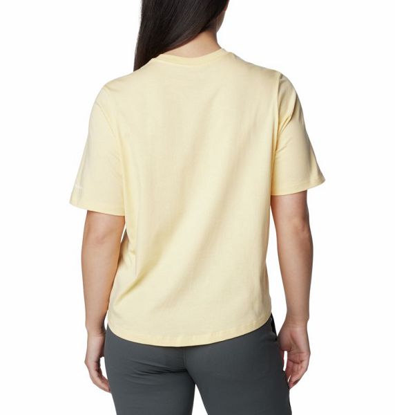 Women Columbia North Cascades™ Relaxed T-Shirt Yellow | US-UJCEQH-759