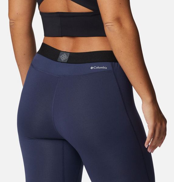 Women Columbia Omni-Heat™ Midweight Base Layer Pants Navy | US-XTGIHR-421