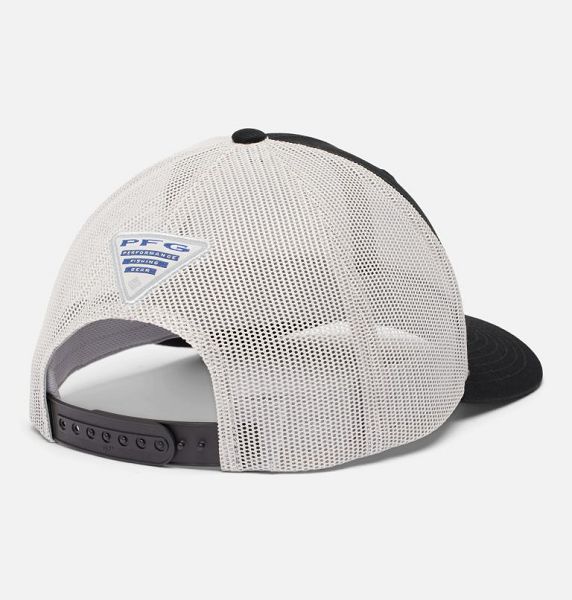 Women Columbia PFG Patch™ Mesh Snap Back Caps Black / Grey | US-MWQOZU-385