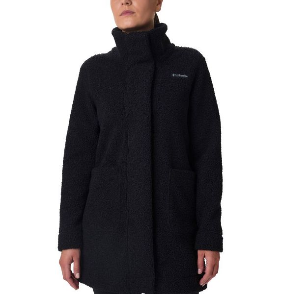 Women Columbia Panorama™ Long Parka Jackets Black | US-BJXUEF-792