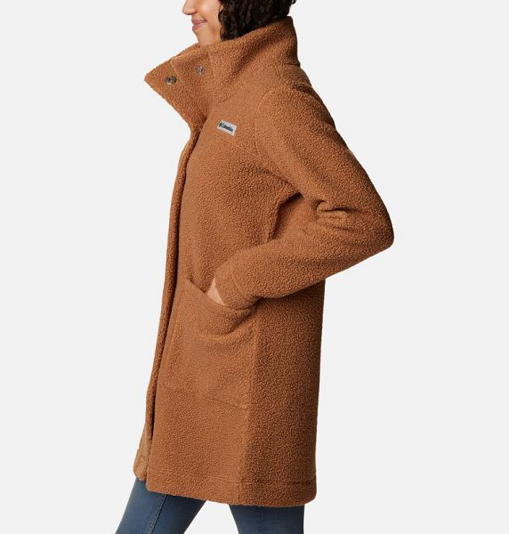 Women Columbia Panorama™ Long Parka Jackets Brown | US-QFUGSP-150