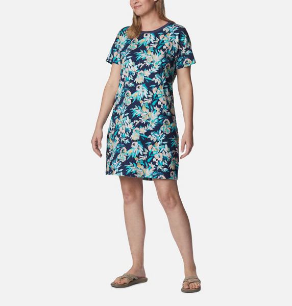 Women Columbia Park™ Printed Dress Light Turquoise | US-PTJXAR-028