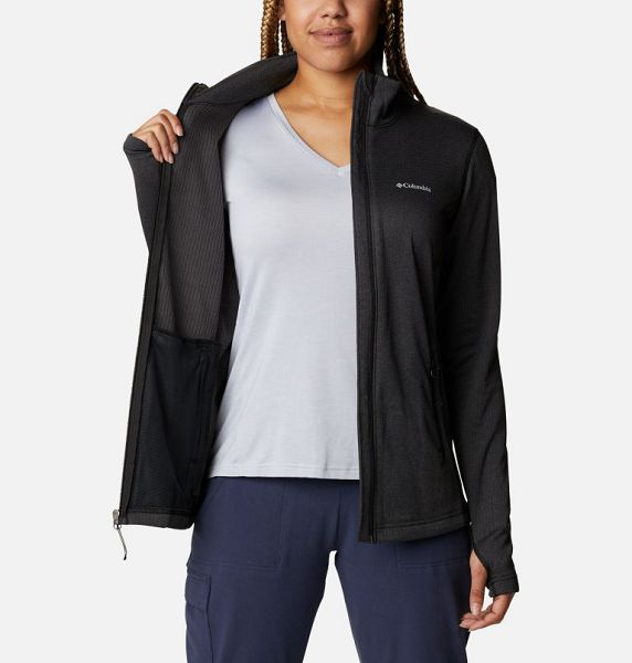 Women Columbia Park View™ Technical Fleece Jackets Black | US-QVMDAL-016