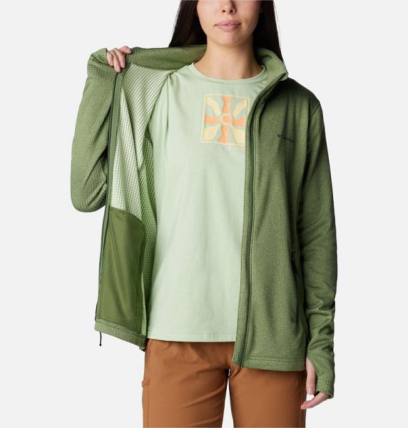 Women Columbia Park View™ Technical Fleece Jackets Green | US-UIGLSW-189