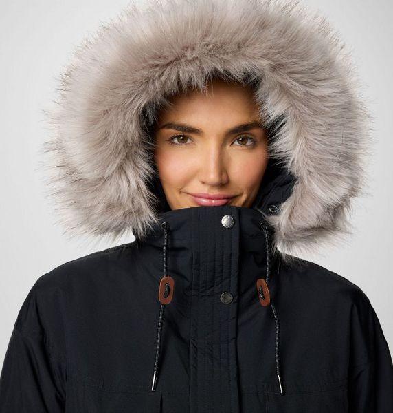 Women Columbia Payton Pass™ II Waterproof Parka Jackets Black | US-PJIQVA-549