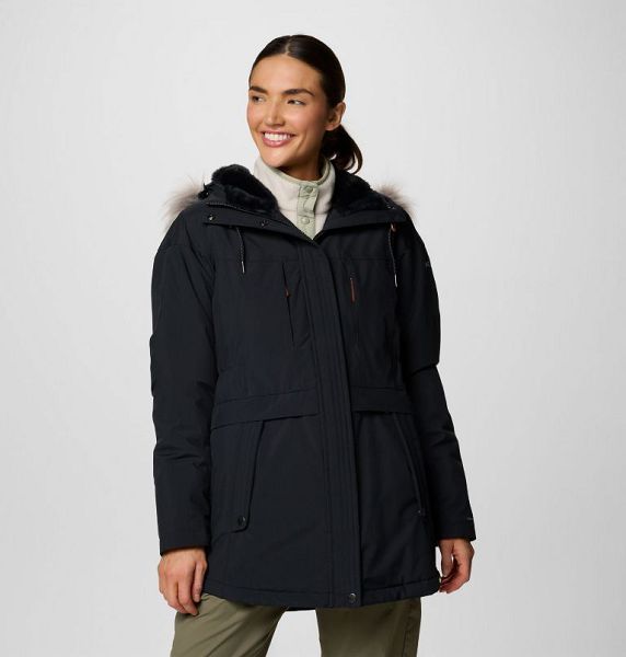 Women Columbia Payton Pass™ II Waterproof Parka Jackets Black | US-PJIQVA-549